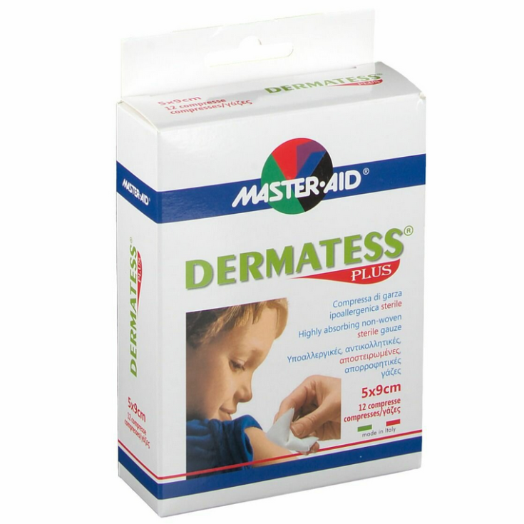 Master-Aid® Dermatess® Plus Sterile Hypoallergene Mullkompresse 5x9 cm 12 Stück