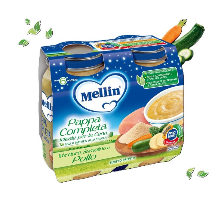 Komplette Mahlzeit Grieß Mellin 2x200g