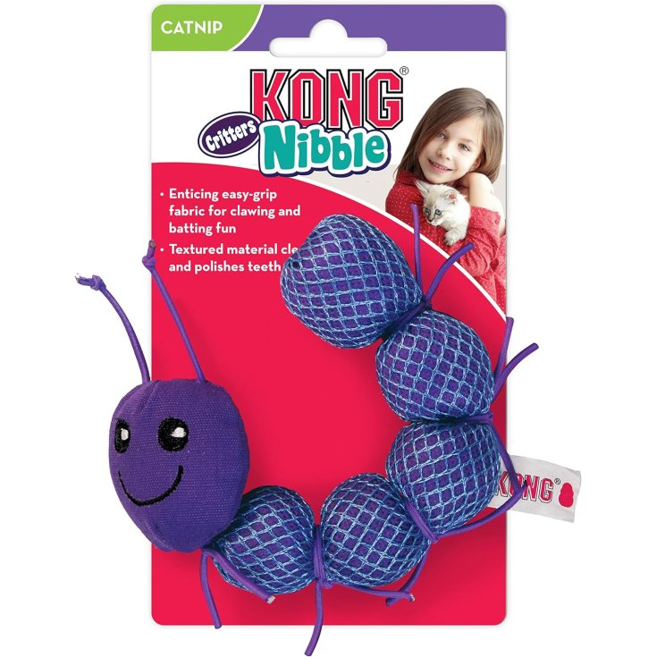 KONG CAT NIBBLE CRITTERS CATNIPILLAR