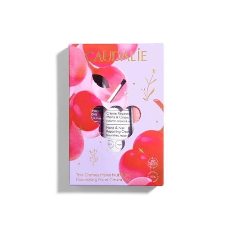 Caudalie Cofanetto Trio Creme Mani e Unghie Idratanti Profumate