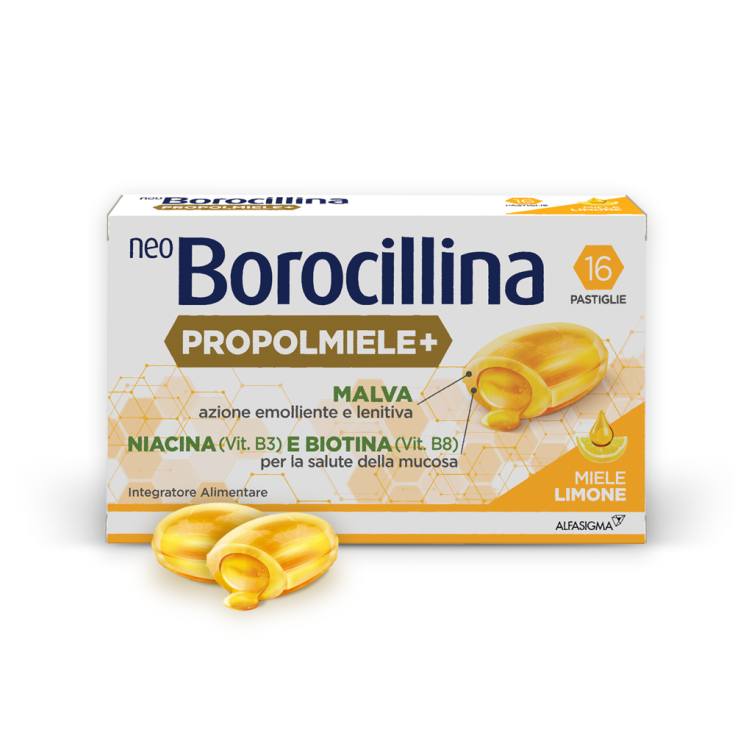 neoBorocillin Propolmiele + 16 Honig-Zitronen-Tabletten