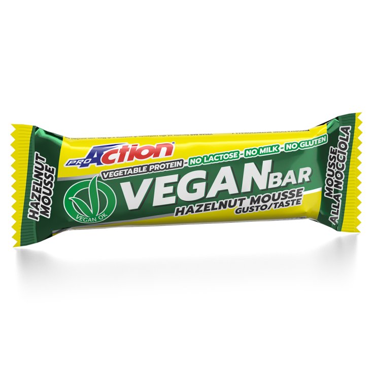 Veganer Riegel - ProAction Haselnussmousse 40g