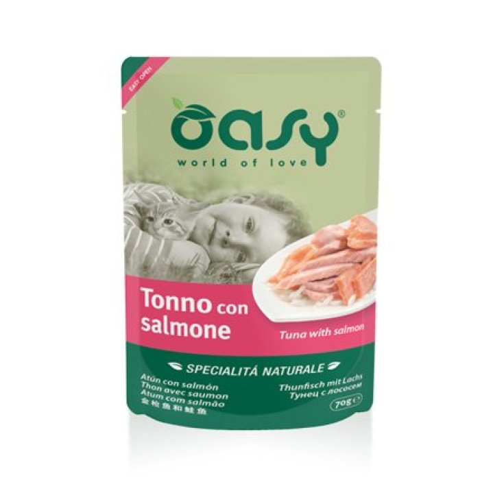 OASY WET CAT THUNFISCH MIT SALM 70G