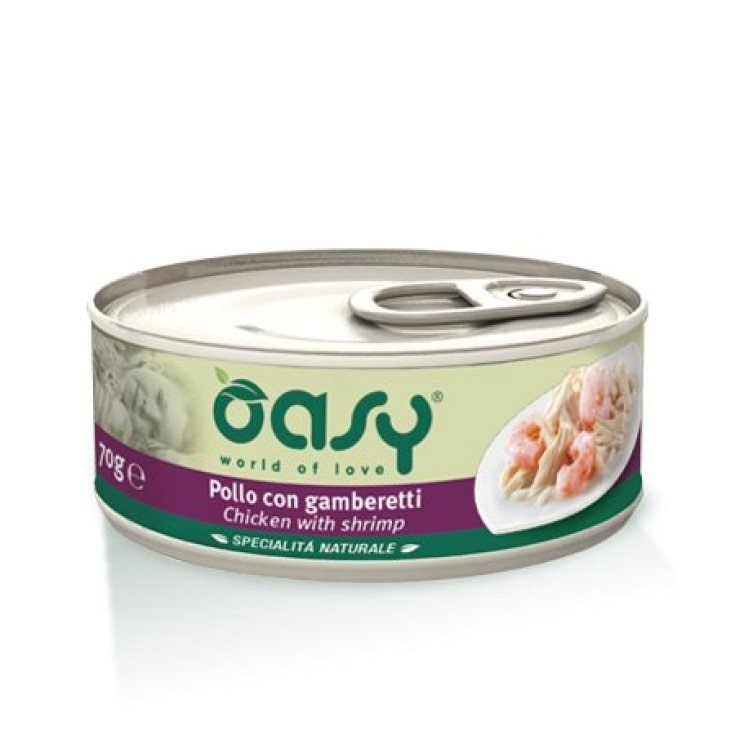 OASY WET CAT HUHN/GARNELEN 150G