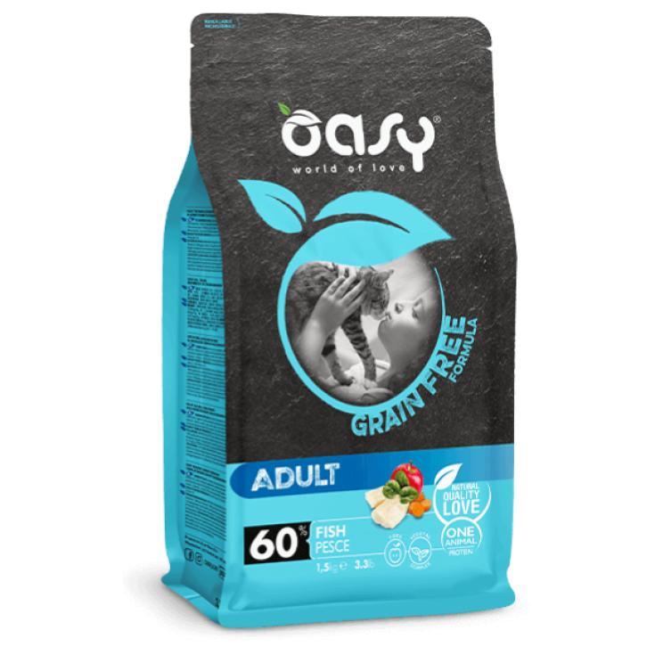 OASY DRY CAT GF AD FISH 300G