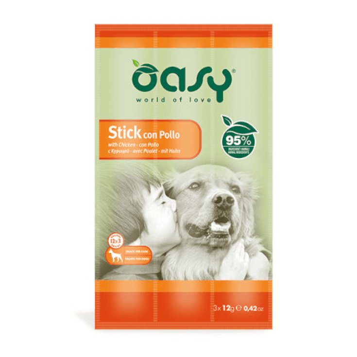 OASY SNACK DOG STICK POLL3X12G