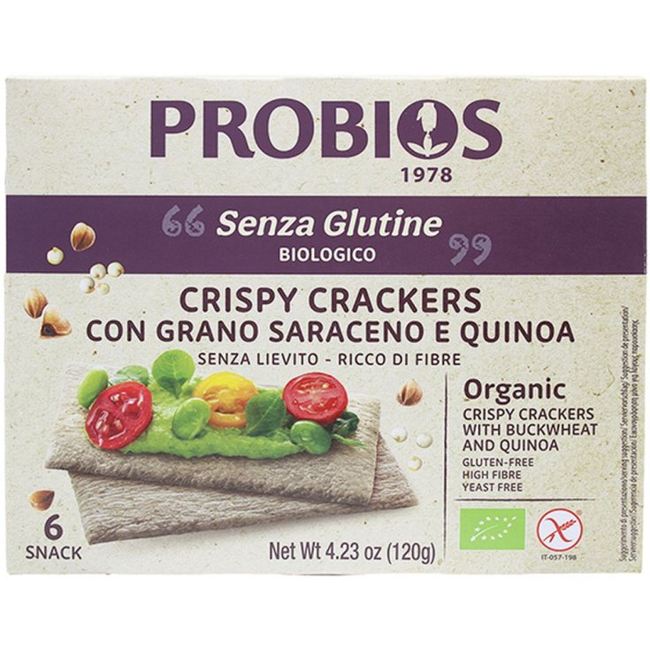 Sonstige Cerealien Crispy Crackers mit Buchweizen und Quinoa Probios 120g