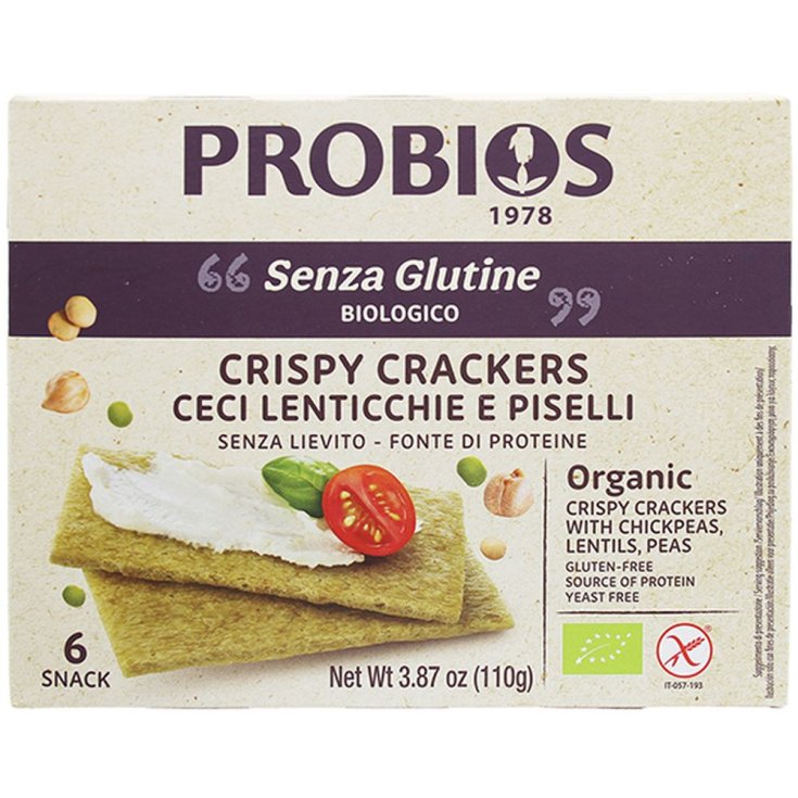 Sonstige Cerealien Crispy Crackers mit Kichererbsen Probios 120g