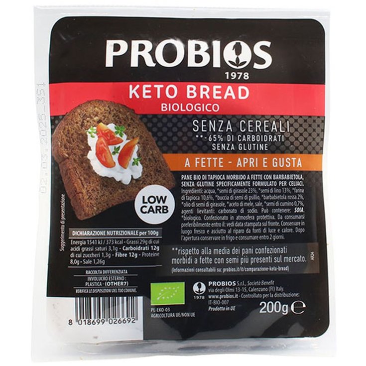 PROBIOS KETO BROT S/GLUT 200G