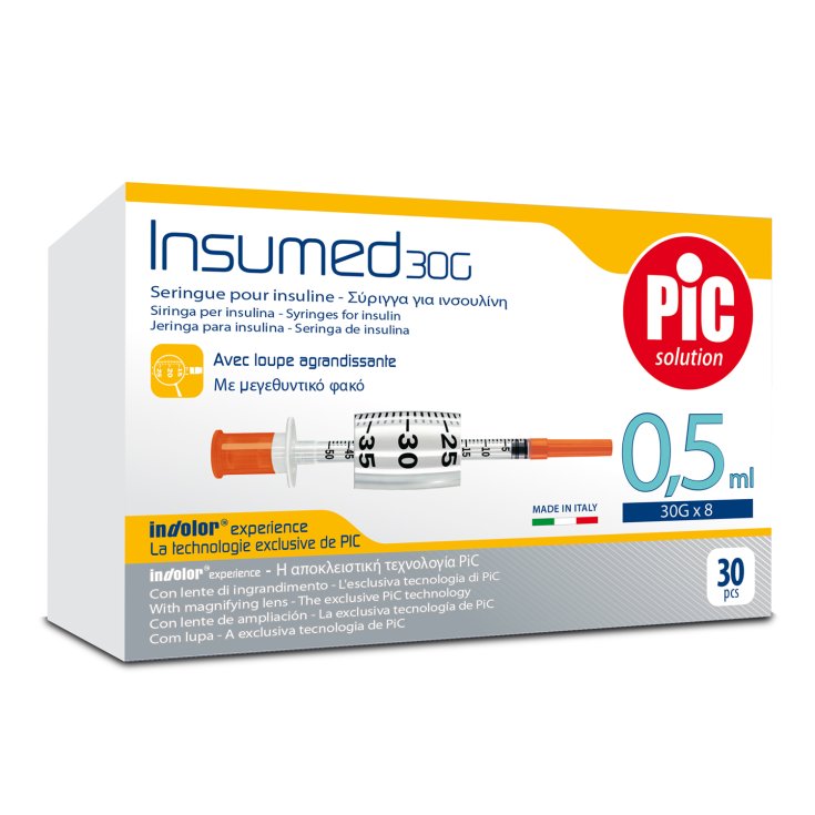 Pic Solution Pic Insumed Insulinspritzen 0,5 ml G30 30 Stück