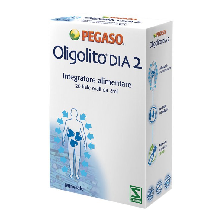 Pegaso® Oligolito® DIA 2 Nahrungsergänzungsmittel 20 Fläschchen 2ml