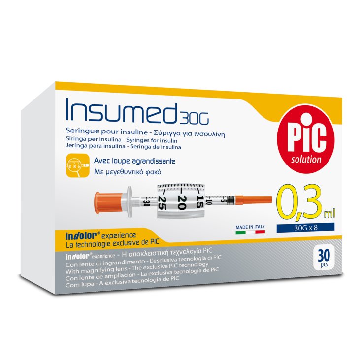 Pic Solution Pic Insumed Insulin Spritze 0.3ml G30x8mm 30 Stück