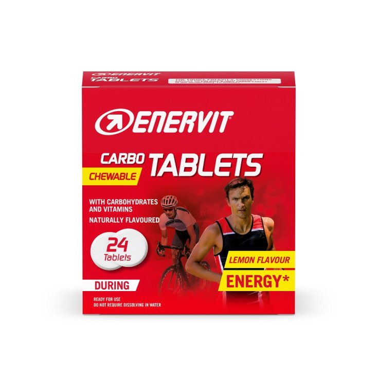 Carbo Tablets Kautabletten Zitronengeschmack Enervit Sport 24 Kautabletten 4g