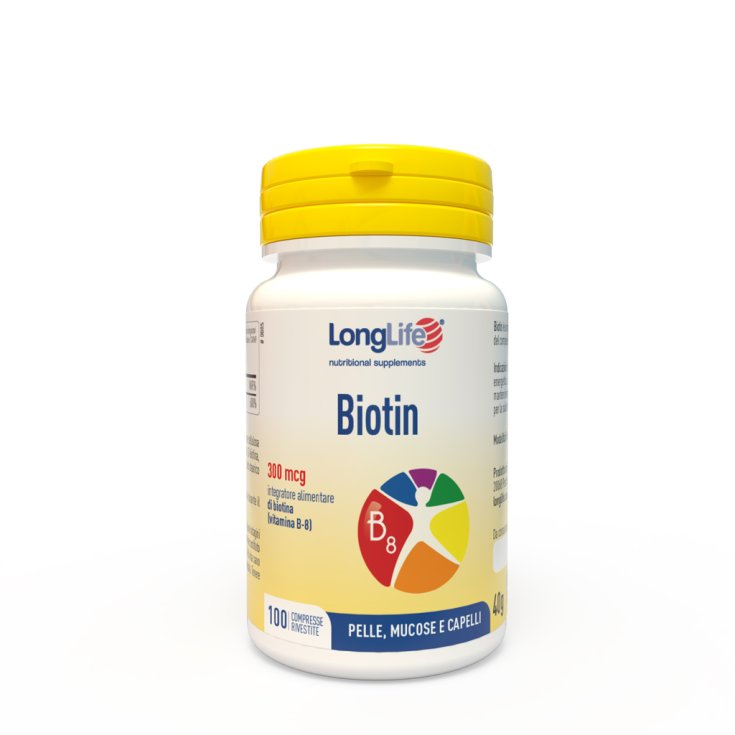 Biotin 300 mcg LongLife 100 teilbare Tabletten