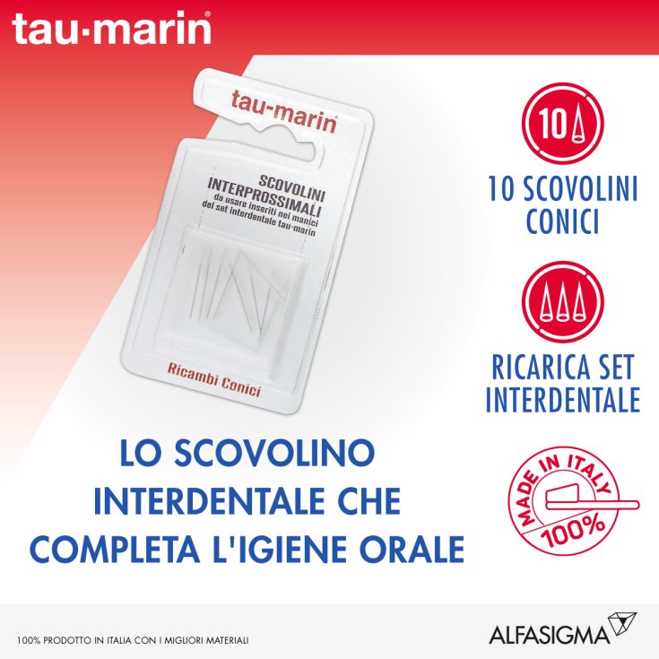 Konische Interdentalbürsten Tau-Marin 10 Ersatzteile