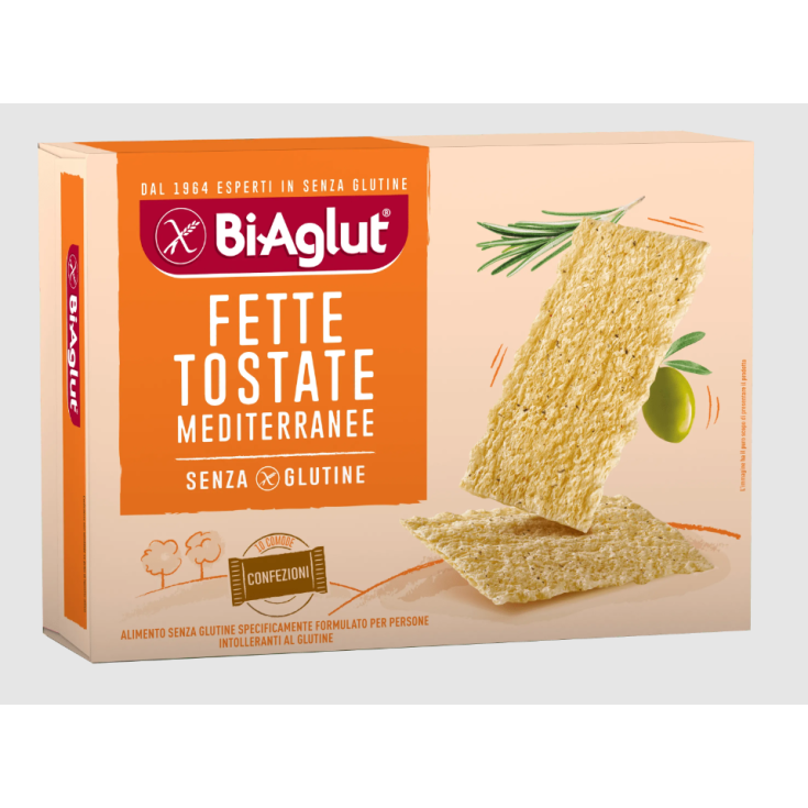 BiAglut® Glutenfreie mediterrane Toastscheiben 10 Einzelportionen