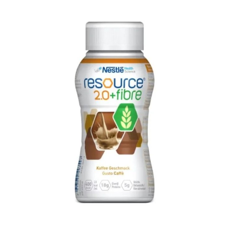 Nestlé Health Science Resource 2.0 + Fiber Coffee Beverage Angereichert mit FOS- und GOS-Fasern 200 ml