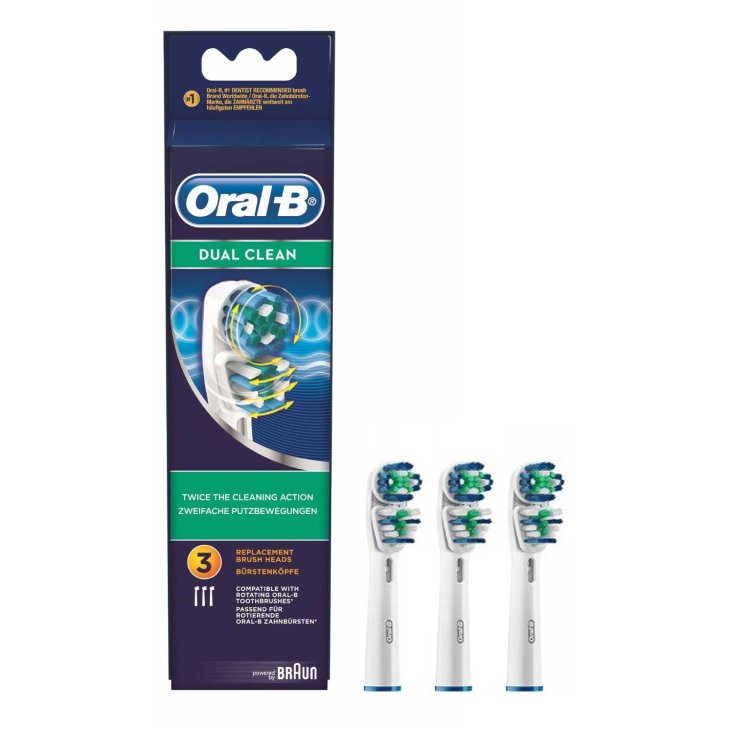 Oral-B® Dual Clean Ersatzköpfe 3 Stück