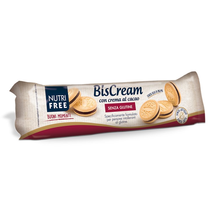 NutriFree Biscream mit Kakaocreme glutenfreie Kekse 125g