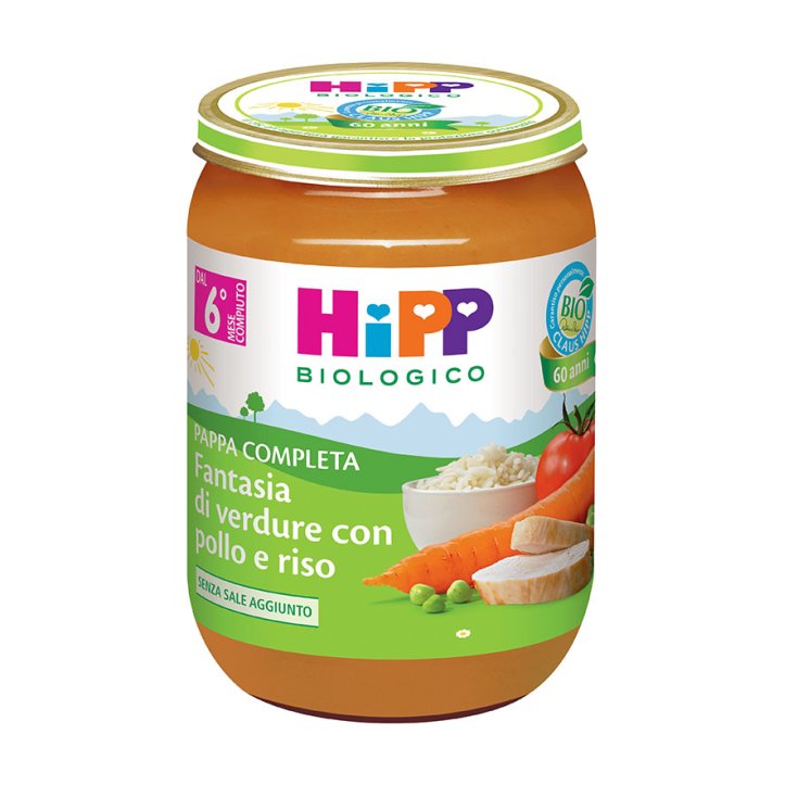 Complete Pappa Gemüsefantasie mit Huhn und Bio-HiPP-Reis 190g