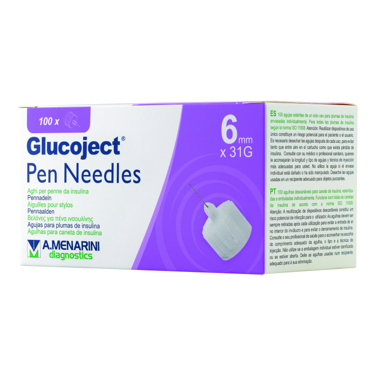 Menarini Glucoject Pen Nadeln 6mm G31 100Pz