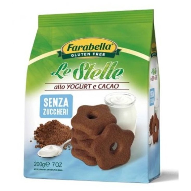 Farabella Le Stelle Kekse ohne Joghurt und Kakao, ohne Zucker, glutenfrei, 300 g