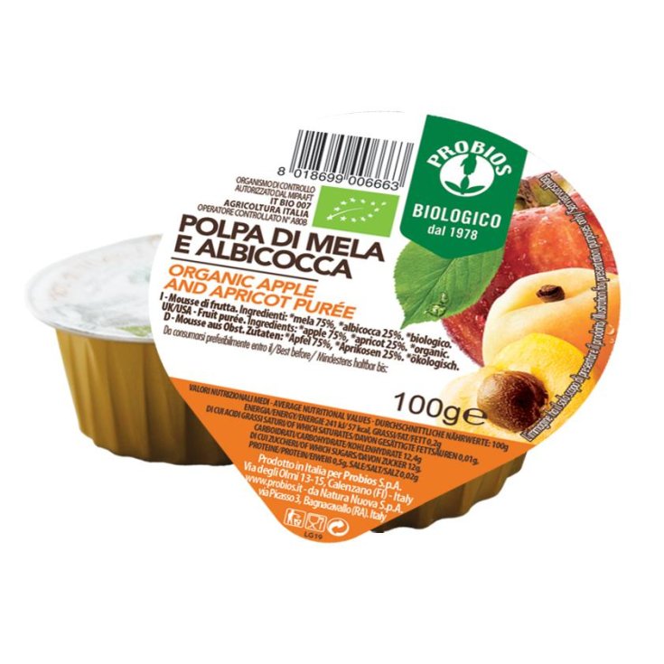 Probios Bio-Apfel- und Aprikosenmark 100g