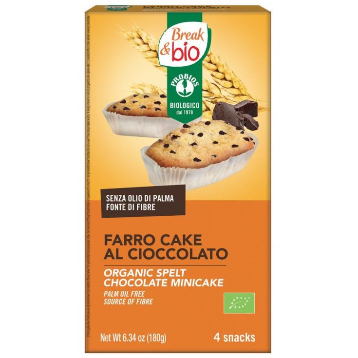 Break & Bio Dinkelkuchen mit Schokoladen-Probios 4x45g