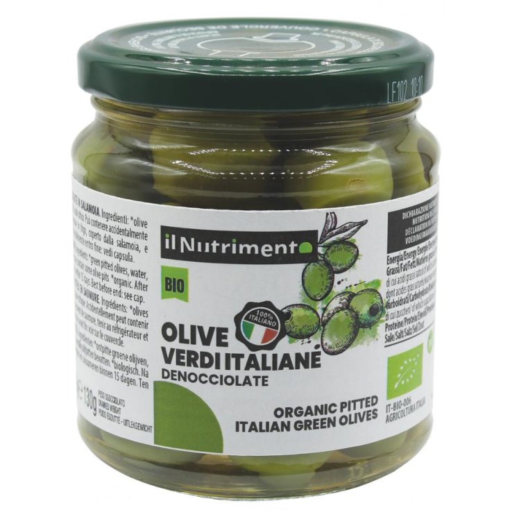 Il Nutrimento Grüne Oliven in Salzlake Probios 280g