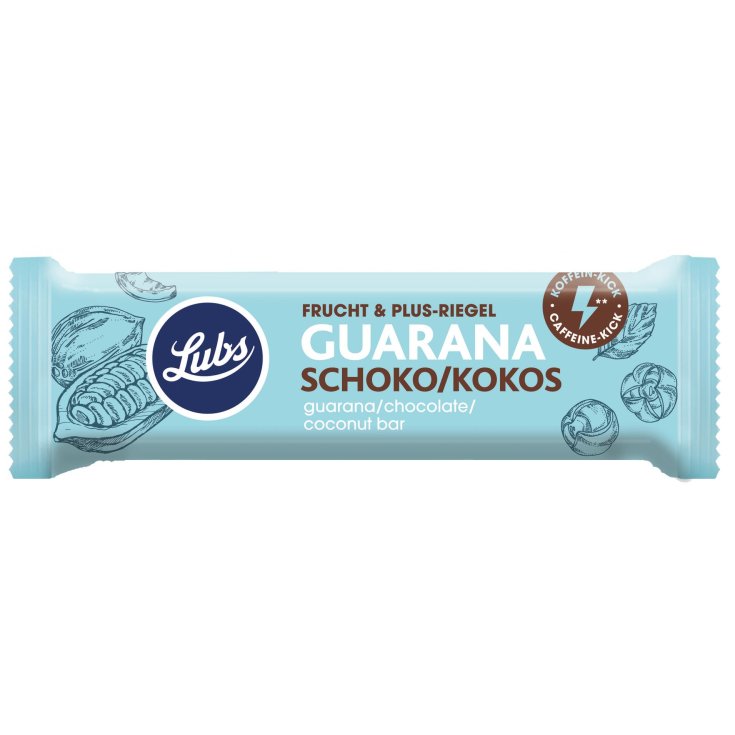 Lubs Bar Guarana Chocolate Coconut Probios 40g