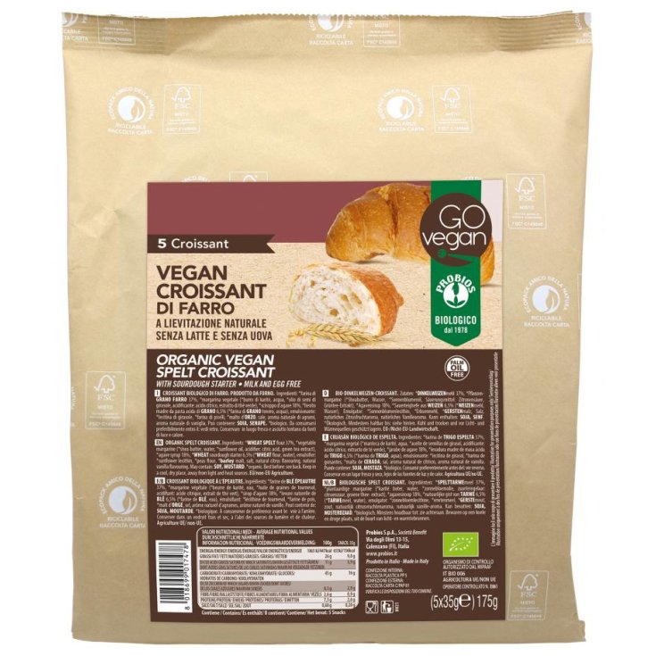 Go Vegan Dinkelcroissant Probios 5x35g