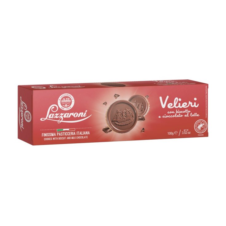 Lazzaroni Velieri Gebäck mit Keks und Milchschokolade Glutenfrei 100g