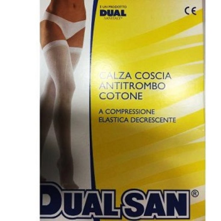 Dualsan Anti-Thrombus-Strumpf mit Zwickel Größe 4