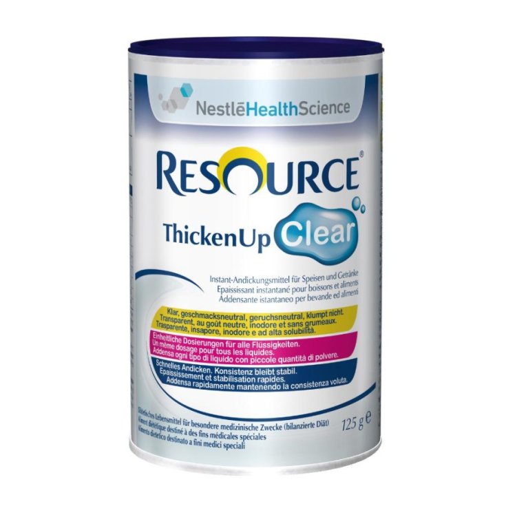 Nestlé Health Science Resource Thickenup Klares Instant-Verdickungsmittelpulver für Getränke und Lebensmittel, 125 g