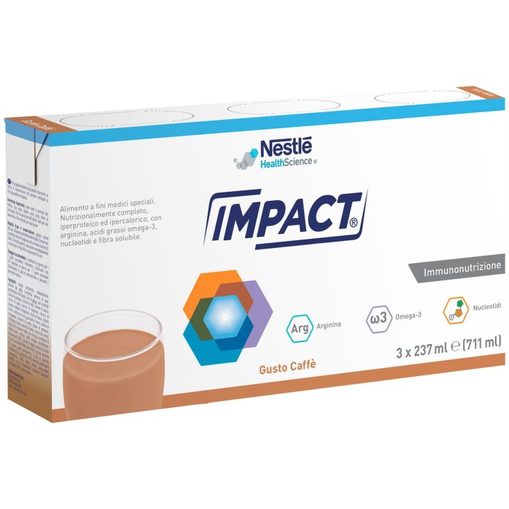 Nestlé Health Science Impact Kaffeeformel zur Immunernährung trinkfertig 3x237ml