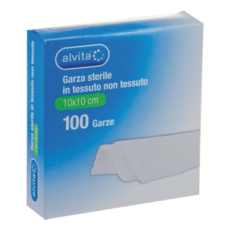 Alvita sterile Gaze Größe 10x10cm 100 Stück