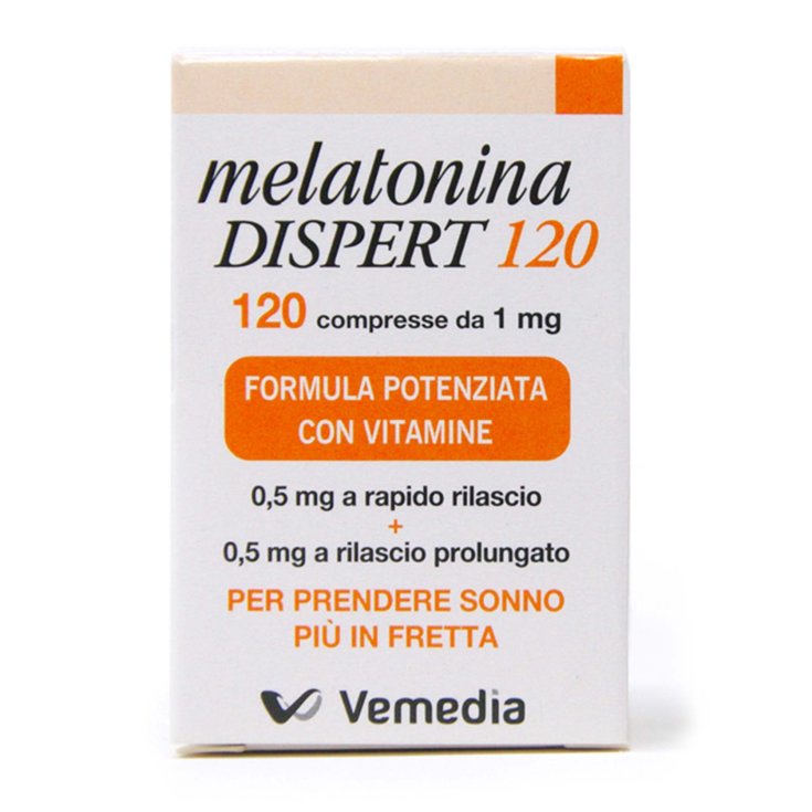 Vemedia Melatonin Dispert 1mg Nahrungsergänzungsmittel 120 Tabletten