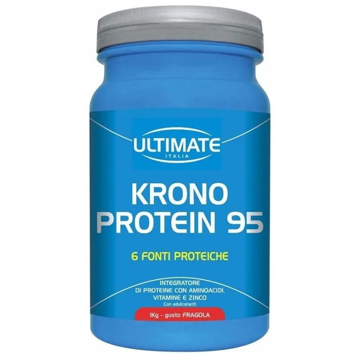 Ultimate Krono Protein 95 Nahrungsergänzungsmittel Erdbeergeschmack 1kg