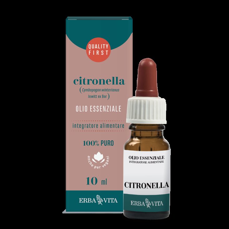 ErbaVita Essential Oils Citronella Nahrungsergänzungsmittel 10ml