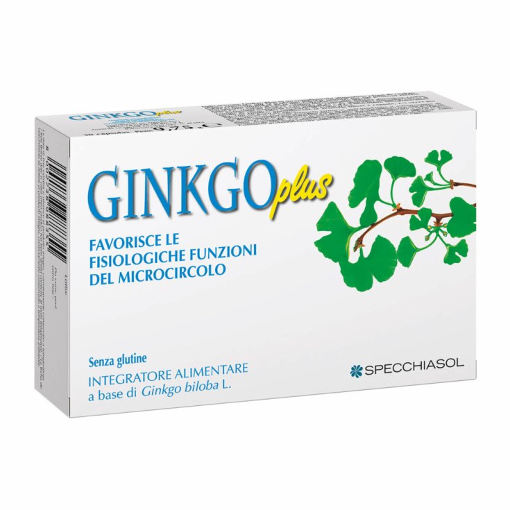 Specchiasol Ginkgo Plus Nahrungsergänzungsmittel 30 Kapseln