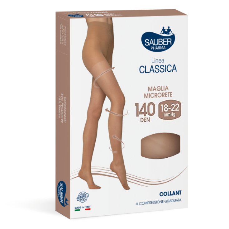 Sauber Pharma Classic Line Strumpfhose 140 DEN Farbe Neutral Beige Größe 2