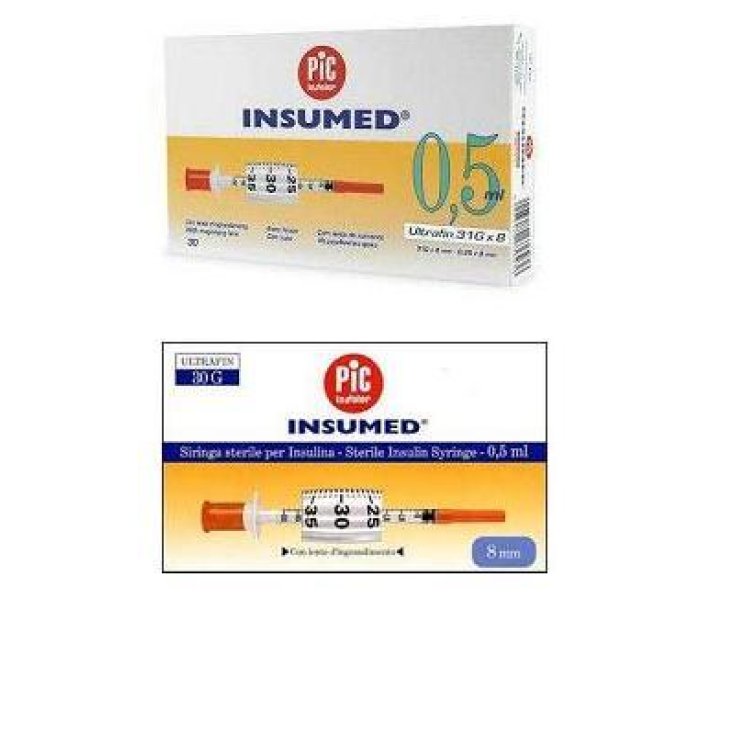 Pic Insumed Insulin Spritze 0,5 ml 30 Stück