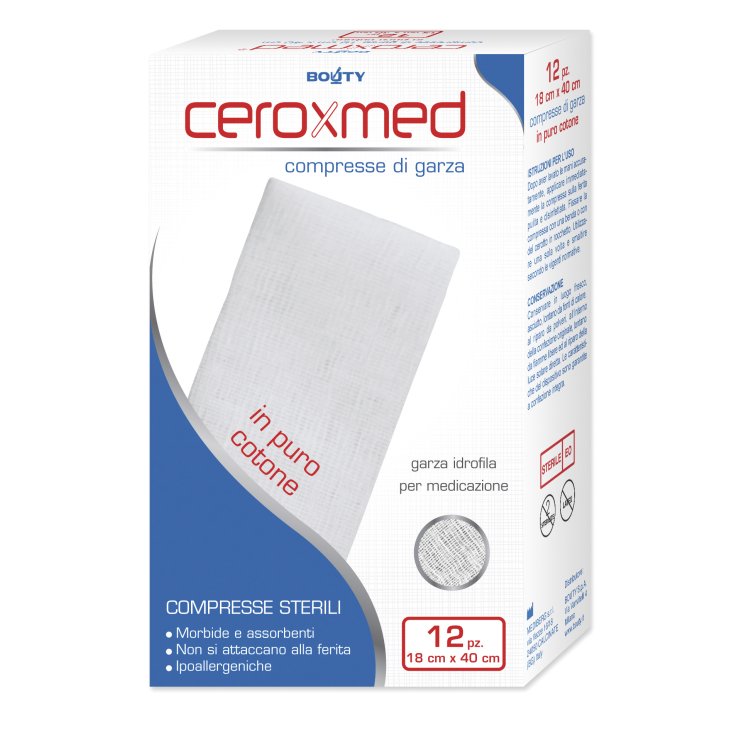 Ceroxmed Mulltabletten aus reiner Baumwolle IBSA 12 sterile Tabletten 18x40cm
