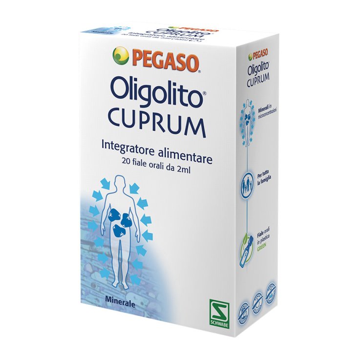 Pegaso® Oligolito® CUPRUM Nahrungsergänzungsmittel 20 Fläschchen 2ml