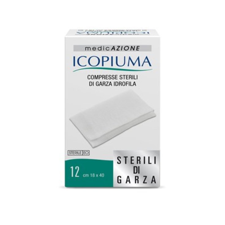 Icopiuma Sterile Kompressen aus hydrophiler Gaze 18x40cm 12St