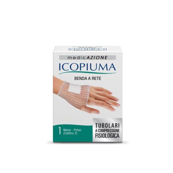 Icopiuma Physiologische Kompressionsnetzbandage Hand Handgelenk Kaliber3