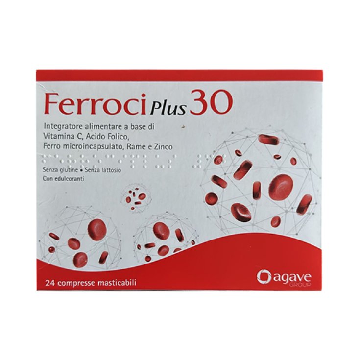 AlphareMev Ferrociplus 30 Nahrungsergänzungsmittel 24 Tabletten