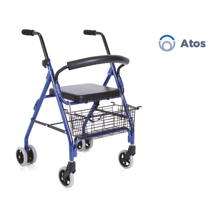 Rollator Stahl 4 Ruo Blau