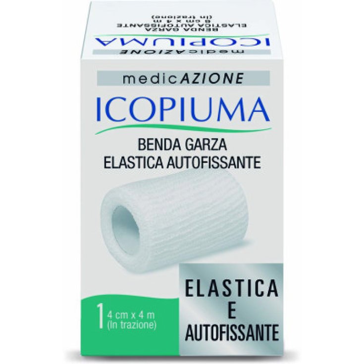 Icopiuma Selbstfixierende elastische Mullbinde 4 cm x 4 m