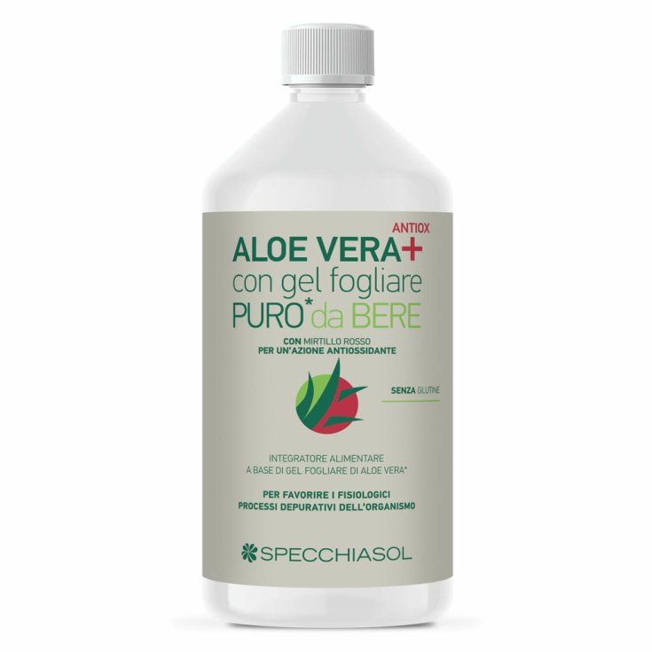 Specchiasol Aloe Vera Saft + Cranberry Glutenfreies Nahrungsergänzungsmittel 1000ml